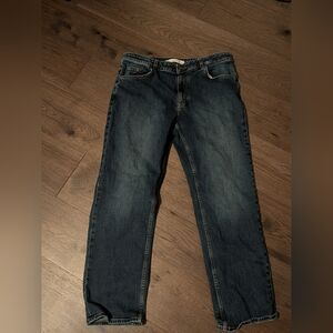 Relaxed Taper Blue Jeans